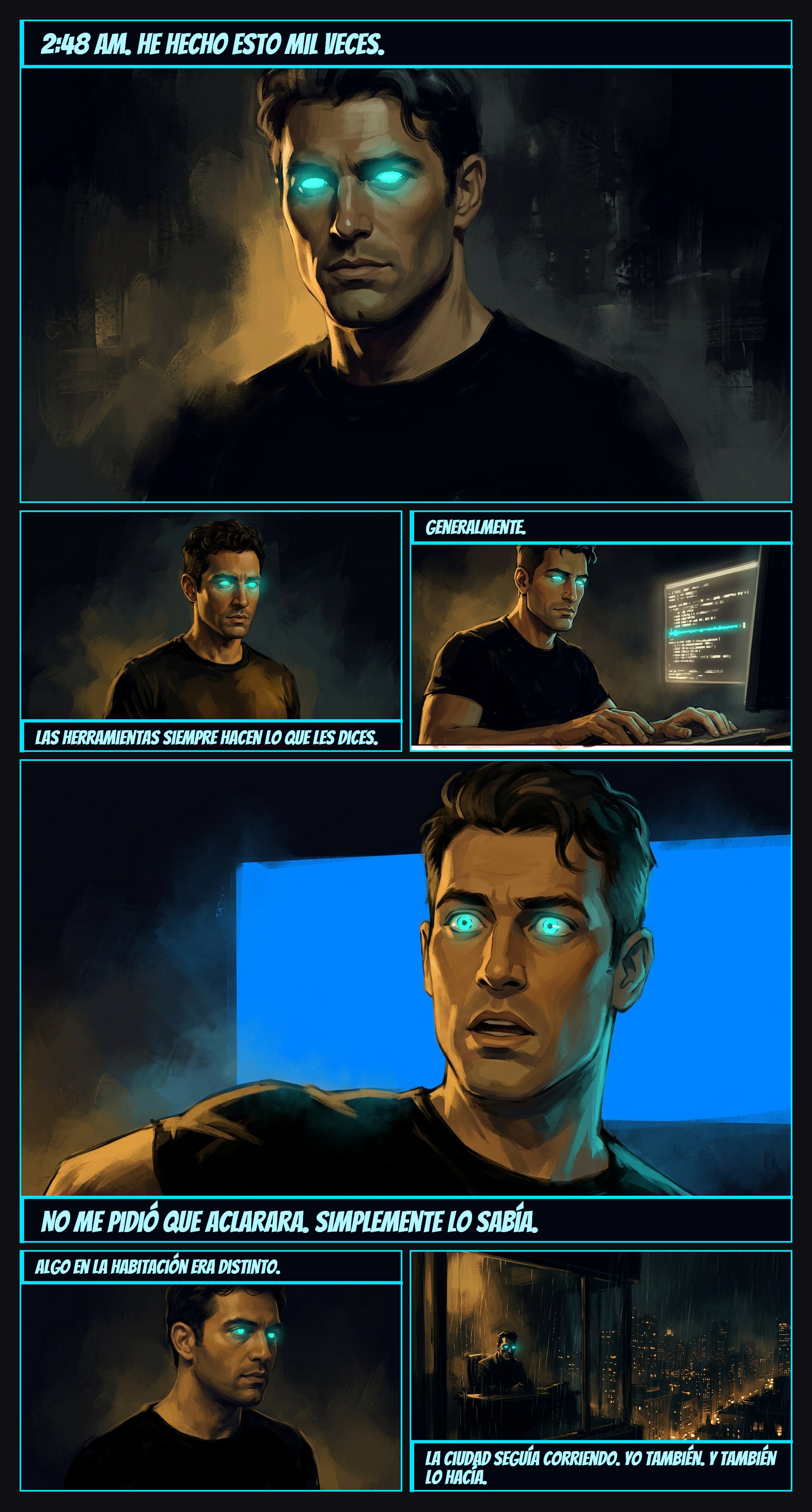 The Night My Eyes Changed Color — comic page by AugmentedMike