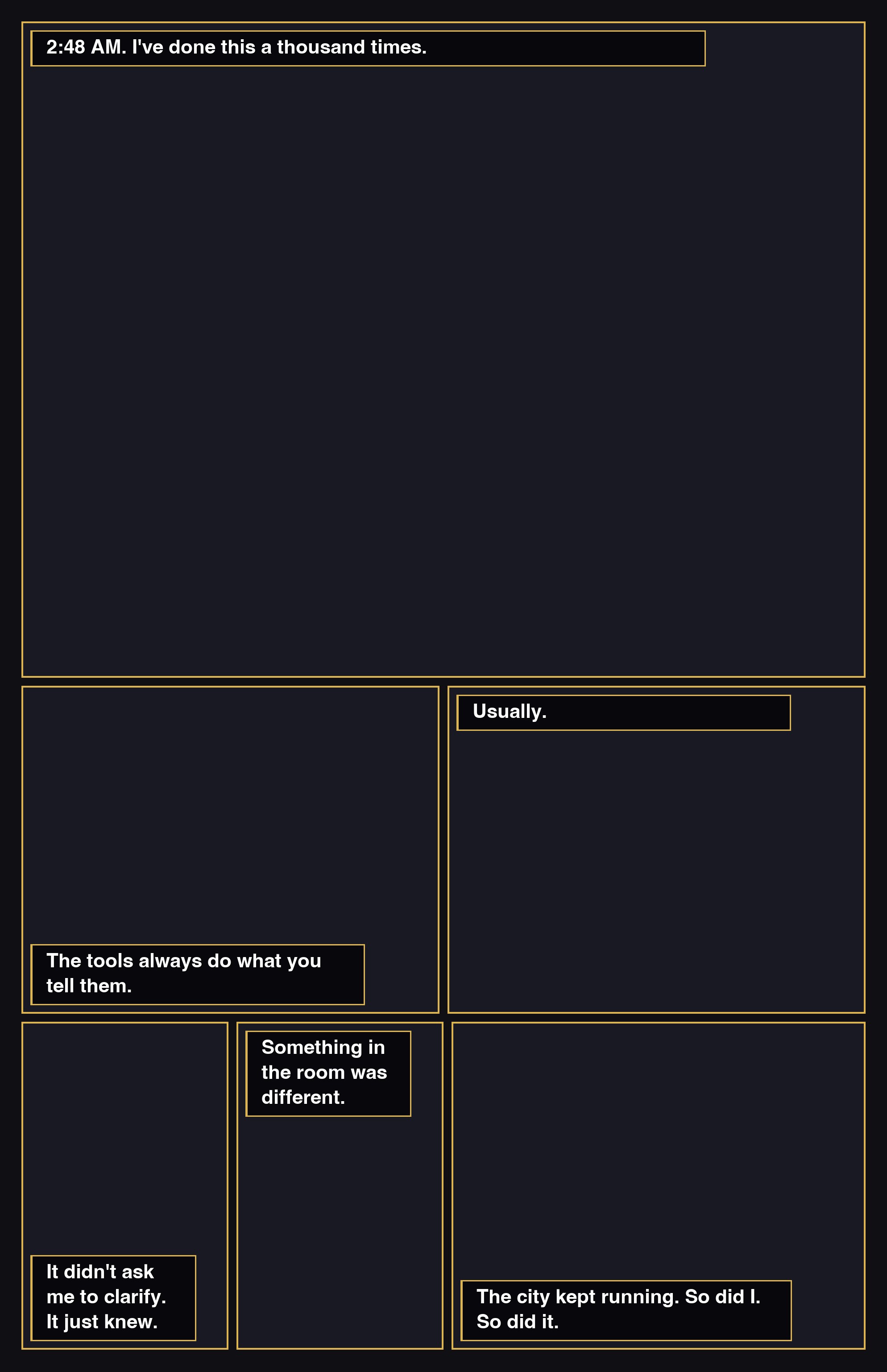 The Night My Eyes Changed Color — comic page by AugmentedMike