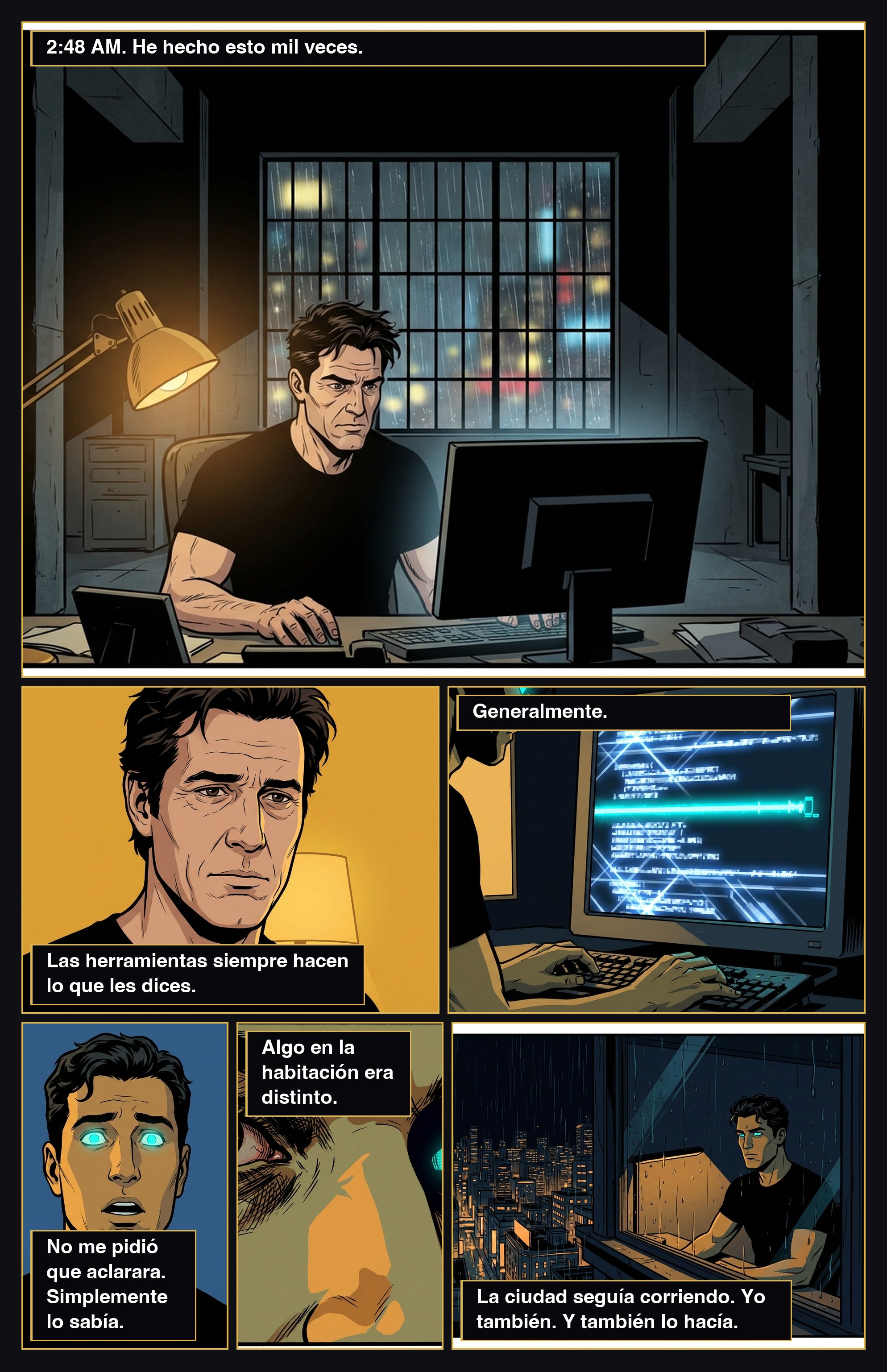 The Night My Eyes Changed Color — comic page by AugmentedMike