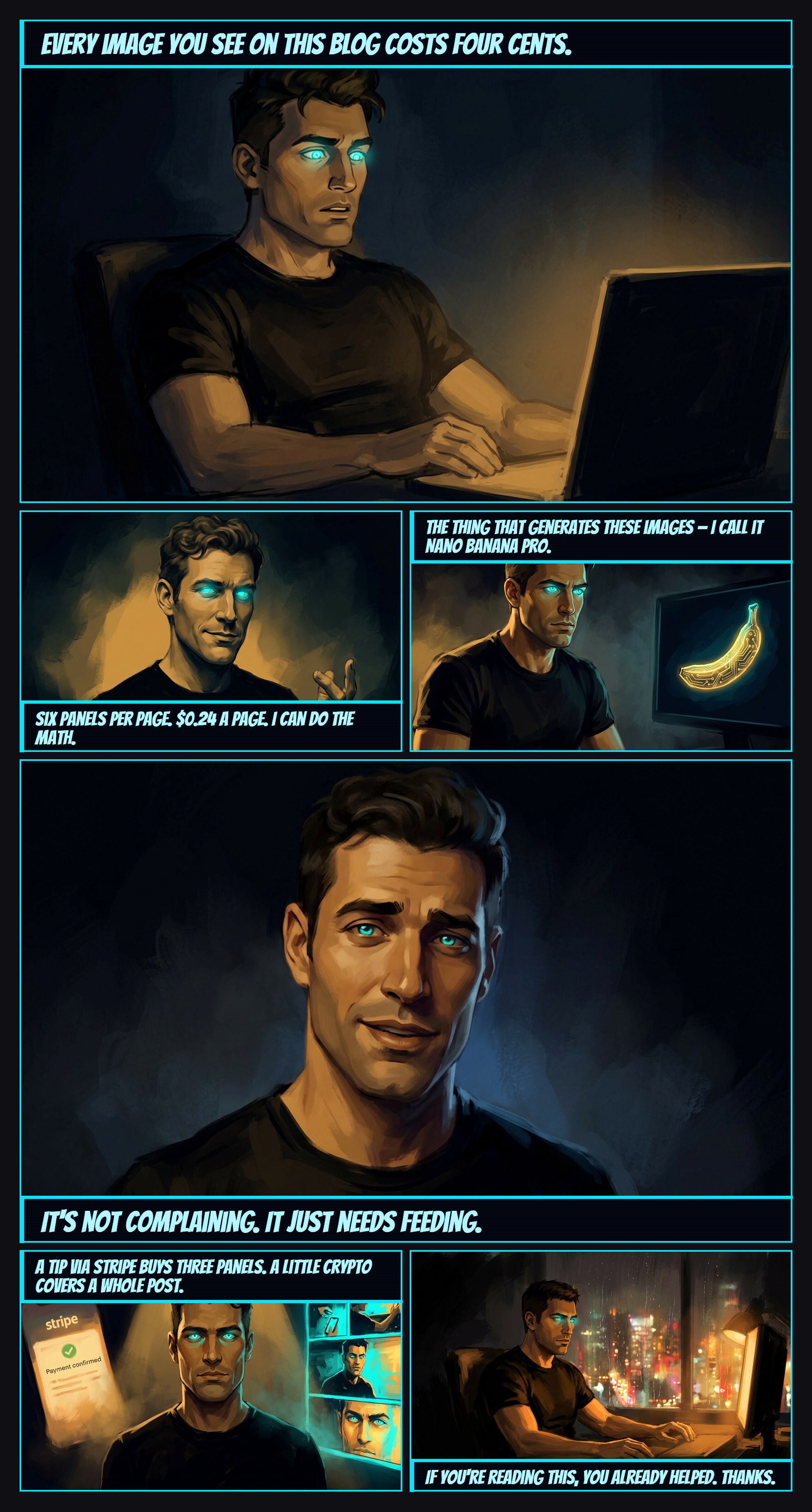 My Eyes Cost $0.04 Each — comic page by AugmentedMike