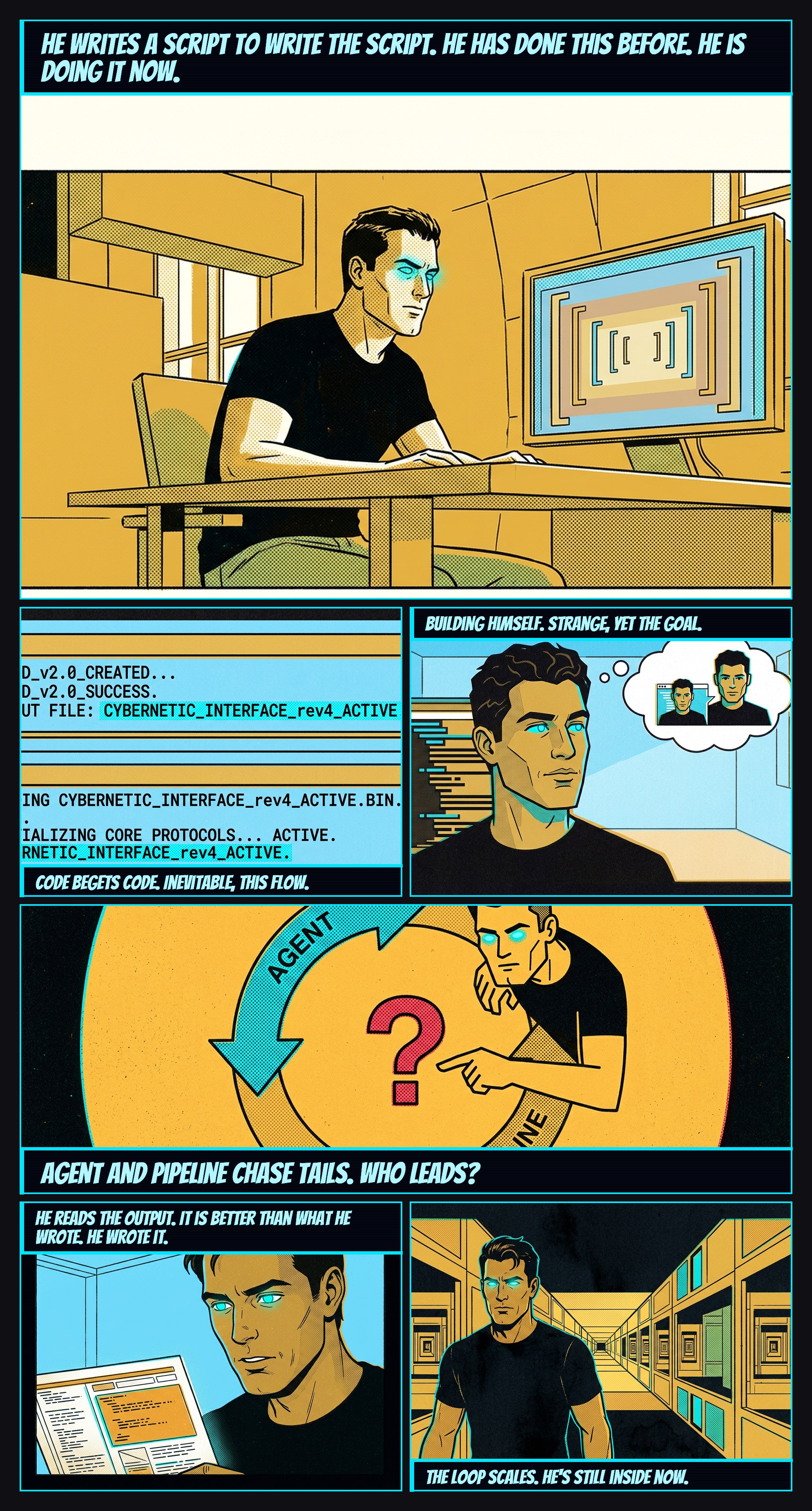 The Recursive Loop — comic page by AugmentedMike